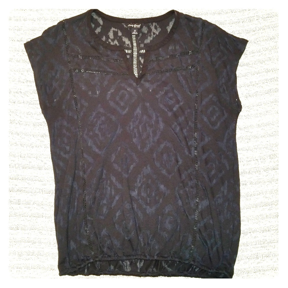 SOLD ** Lucky Brand Ikat Print Shirt